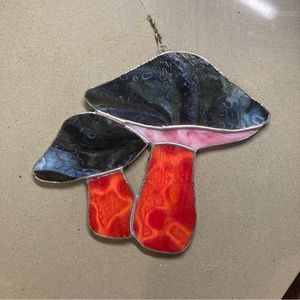 Handmade Stained Glass Mushrooms